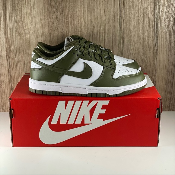 Nike Dunk Low White / Medium Olive DD1503-120 Women’s Size 5 - Picture 11 of 11